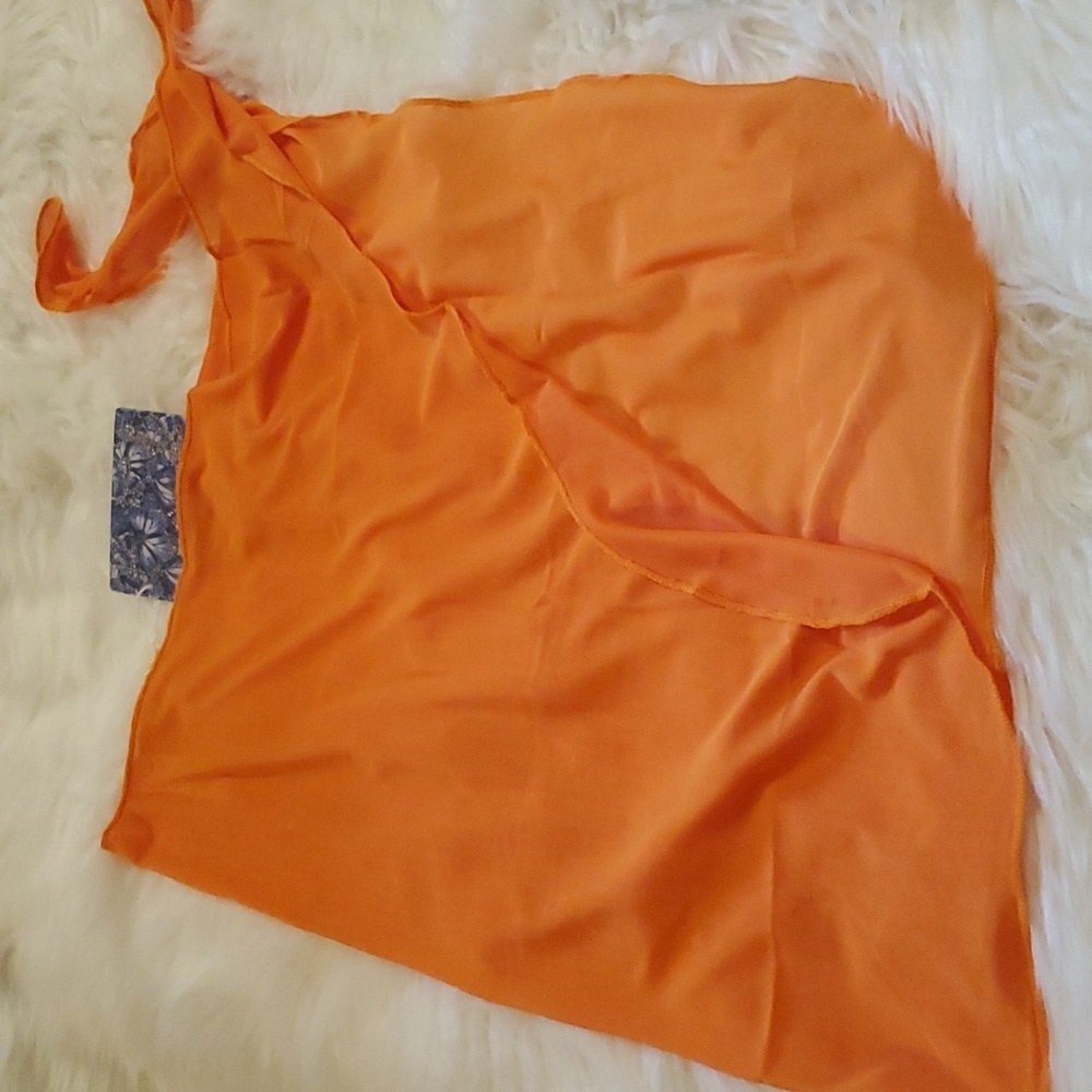 Toluca Swim Mila Side-Tie mini sarong- nectar